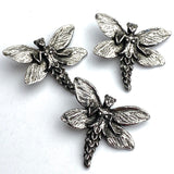 Re-Stocked at Lower Price, Fairy Button from Green Girl Studios 7/8" Pewter  #G301