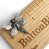 Re-Stocked at Lower Price, Fairy Button from Green Girl Studios 7/8" Pewter  #G301