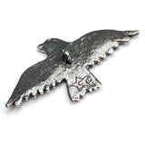 Back in Stock, Hawk/Large Bird Soaring, Pewter Button, 2" from Green Girl Studios   #G-344