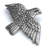 Back in Stock, Hawk/Large Bird Soaring, Pewter Button, 2" from Green Girl Studios   #G-344