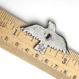 Back in Stock, Hawk/Large Bird Soaring, Pewter Button, 2" from Green Girl Studios   #G-344