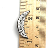 Re-Stocked at Lower Price, Crescent Moon Pewter Button from Green Girl Studios 1-1/4" #G325