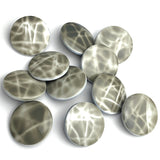 SALE Gray/White Shadow Blur 15/16" Button, 23mm Shank Back   #SWC-106