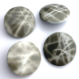 SALE Gray/White Shadow Blur 15/16" Button, 23mm Shank Back   #SWC-106