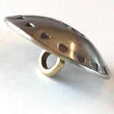 Southwest Wreath Concho Button, Shank Back Satin Finish Nickel Silver, 1"  #SW-25