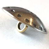 Southwest Wreath Concho Button, Nickel Silver 3/4"  #SW-3