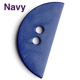 Large Half Circle Button in 3 colors 2"