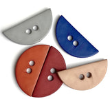 Large Half Circle Button in 3 colors 2"