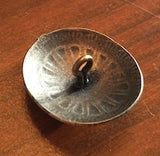 Blue Bead Star, 1" Oval w. 'Turquoise' Rustic Concho Style Shank Back Button #SW-15