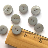 Warm Gray River Shell 5/8" 2-hole Button, Pack of 8 for $8.00  #1790
