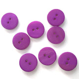 3/8" Bright Purple River Shell 2-hole Button, TEN for $8.00  #2250