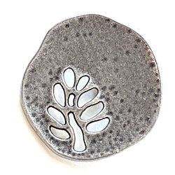 Lacy Tree Irregular Shape Peek Through Button 7/8"  #SWC-68