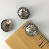 Small Sunflower Southwest Button 1/2" Nickel Silver,  Shank Back, #SW-51