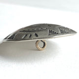 SALE, Star Blanket 1-1/4" Nickel Silver Shank Back Southwest Concho-Style Button 1.25"   #SW-97