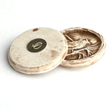 Bird in Tree, Brown Art Stone Button by Susan Clarke 1-3/16" #SC-1057