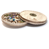 Arial, Art Stone Button by Susan Clarke 1.5" #SC-1037