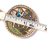 Arial, Art Stone Button by Susan Clarke 1.5" #SC-1037