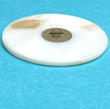 Robin Mother of Pearl Shell Shank Back Artisan Button by Susan Clarke Originals 1-3/8"  #SC-1525