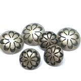 Desert Primrose Small Concho Button, 1/2" Silver Color #SW-5