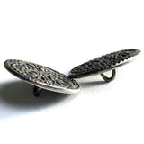 Gunmetal 3-Flowers Button 1-1/16"  #SC-424A