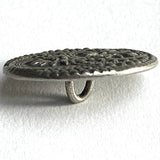 Gunmetal 3-Flowers Button 1-1/16"  #SC-424A