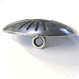 Sun Zia Symbol Concho Button Silver 1"  #SW-64