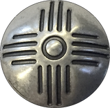 Sun Zia Symbol Concho Button Silver 1"  #SW-64
