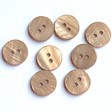 Light Brown River Shell 5/8" 2-hole Button, Pack of 8 for $8.00  #1786