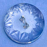 Clear Vintage Czech Glass Deco Sun Rays 3/4" 18mm, Pack of 3,  #OT-114