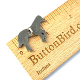 Pewter Horse from Danforth Pewter, 1.25" 31mm Shank Back Button  #DN-130