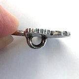 Danforth Pewter Butterfly Button, 1" Shank Back, #DN289