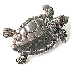 Turtle Button, Pewter, 1"  #DN273