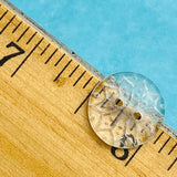 Clear Vintage Glass Pointed-Petal Flower 1/2"  Pack of 10,  #OT-126