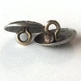 Re-Stocked. Mesa Sunflower Tiny 1/2" Shank Back, Nickel Silver Button, #SW-66