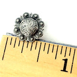 Silver 'Cheyenne' Concho, 7/16" Tiny Screw Back  #CC-106