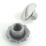 Silver 'Cheyenne' Concho, 7/16" Tiny Screw Back  #CC-106