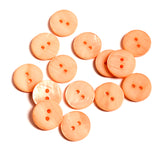 Orange Peach River Shell 11/16" 2-hole 18mm Button, #1794