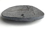 Lighter Gray Extra Large Scooped Coconut Button, "Rustica"  2-1/4"