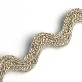 Flax Natural Linen Ric-Rac by the yard, 1/4" or 1/2"