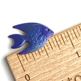 Fish Button Blue by Susan Clarke   7/8"  # SC-617