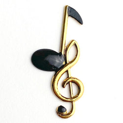 Musical Note Metal Sew-Down 1" #647 By Susan Clarke