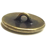 Bird in a Tree Button 5/8" Antique Brass/Black from Tierra Cast  #6577-27