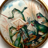 Re-Stocked Frog Concert Crystal Dome Button 1.5" by Susan Clarke USA # SC-1111