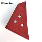 SALE $1.75! Giant Faux Wood Trapezoid Button with 3 holes, Pick Your Color, 2-3/4".