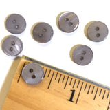 3/8" Warm Gray River Shell2-hole Button, TEN for $8.00  #2254