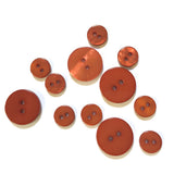 3/8" Copper River Shell  2-hole Button, TEN for $8.00  #2242