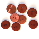 3/8" Copper River Shell  2-hole Button, TEN for $8.00  #2242