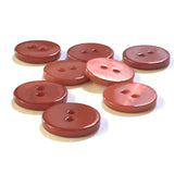 3/8" Copper River Shell  2-hole Button, TEN for $8.00  #2242