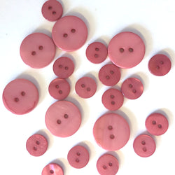3/8" Dusty Rose River Shell 2-hole Button, TEN for $8.00  #2252
