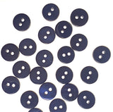3/8" Dark Navy River Shell 2-hole Button, Pack of TEN buttons  #2249